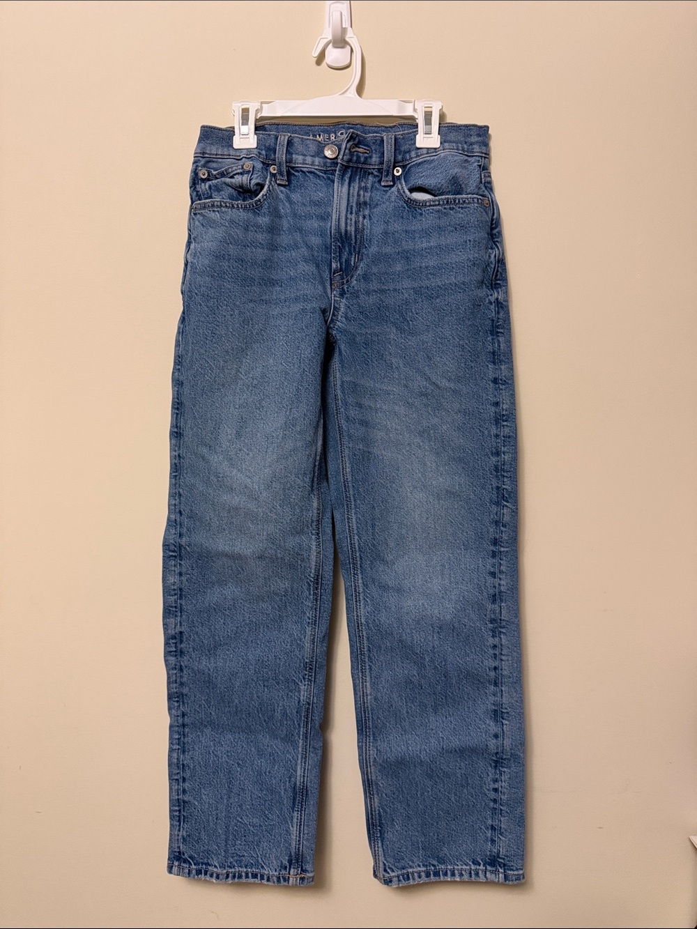 American Eagle Outfitters Women’s Low Rise Baggy Straight Jeans - Size 0 Short